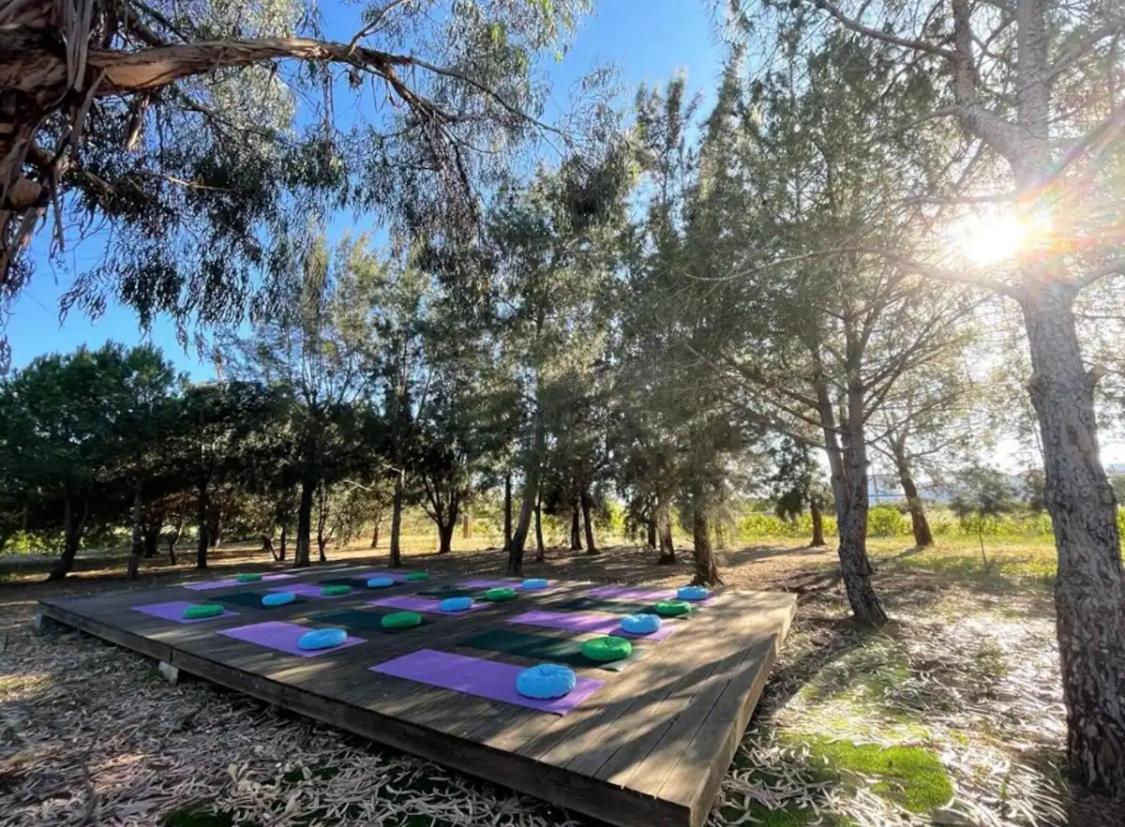 Glamping On Organic Yoga Farm With Natural Swimming Pool Near Beach Moncarapacho Exteriér fotografie