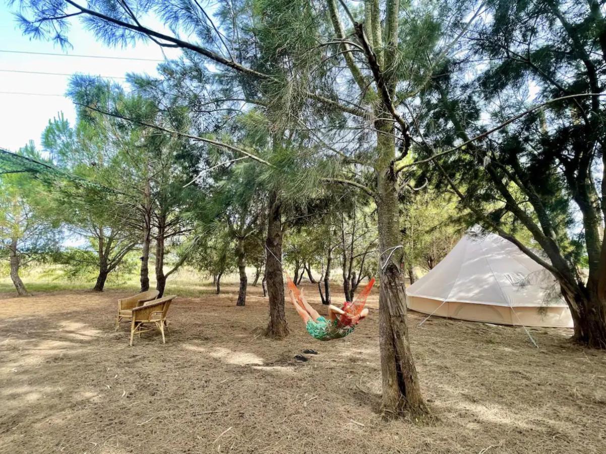 Glamping On Organic Yoga Farm With Natural Swimming Pool Near Beach Moncarapacho Exteriér fotografie