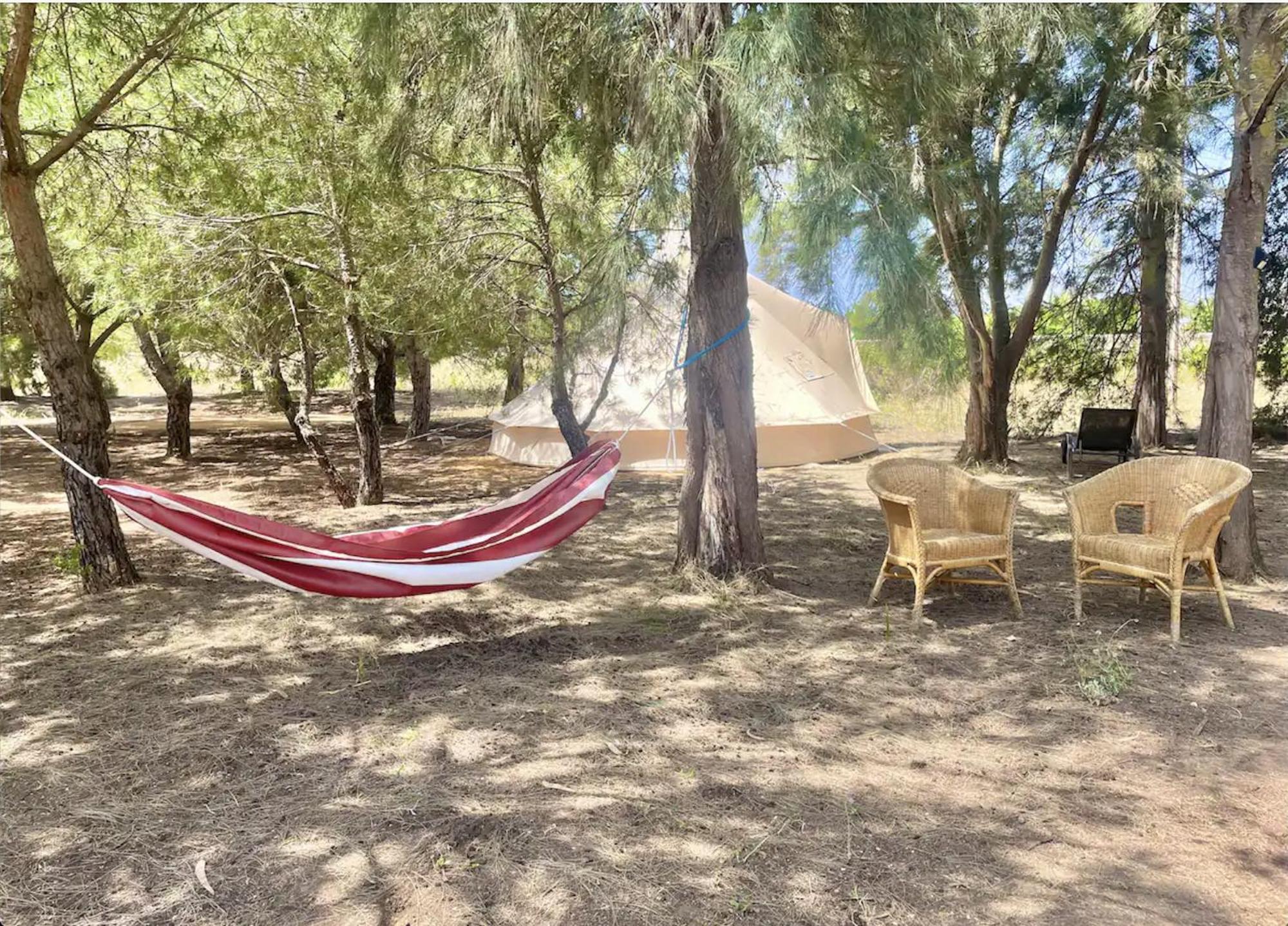 Glamping On Organic Yoga Farm With Natural Swimming Pool Near Beach Moncarapacho Exteriér fotografie