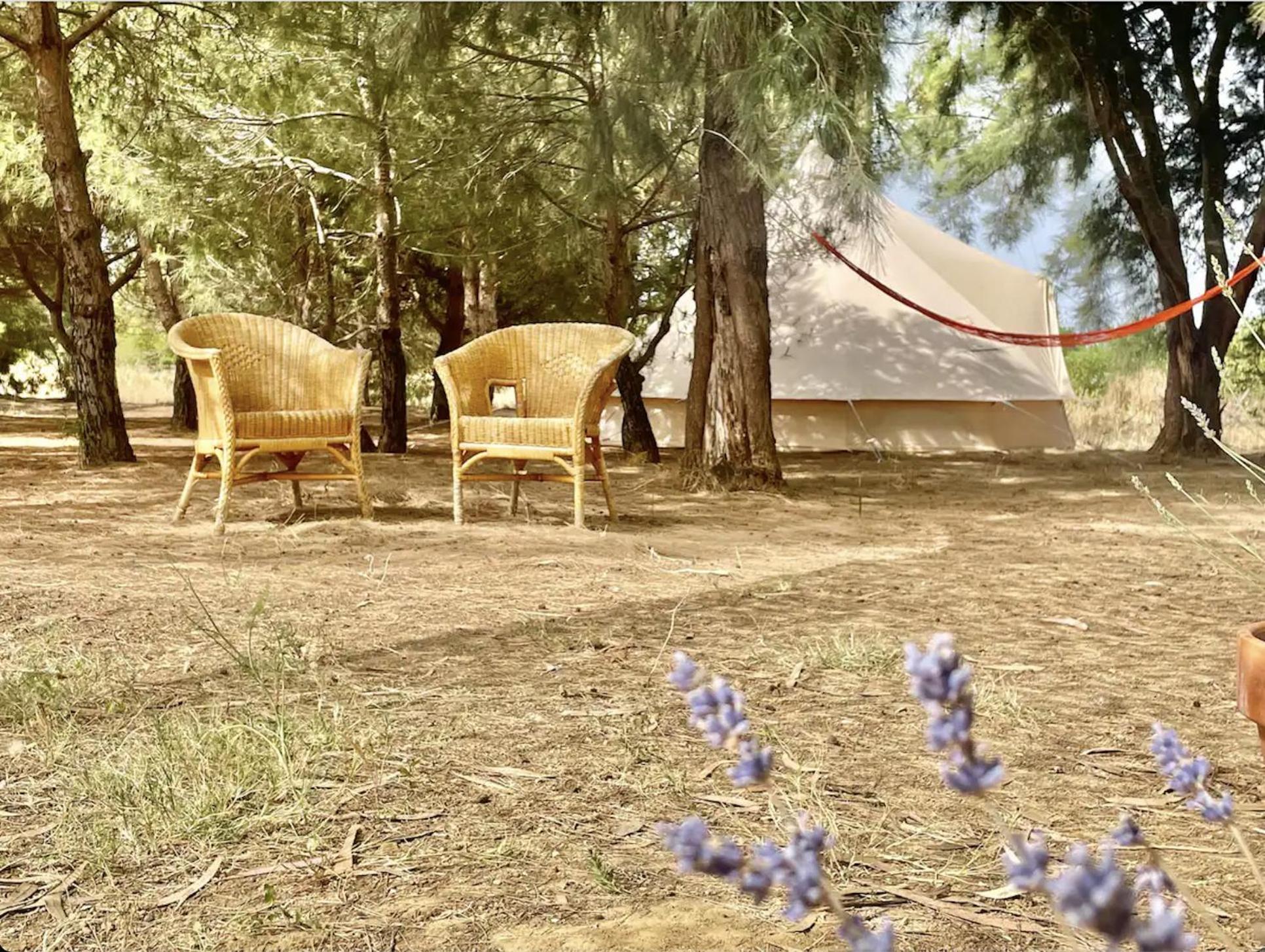 Glamping On Organic Yoga Farm With Natural Swimming Pool Near Beach Moncarapacho Exteriér fotografie