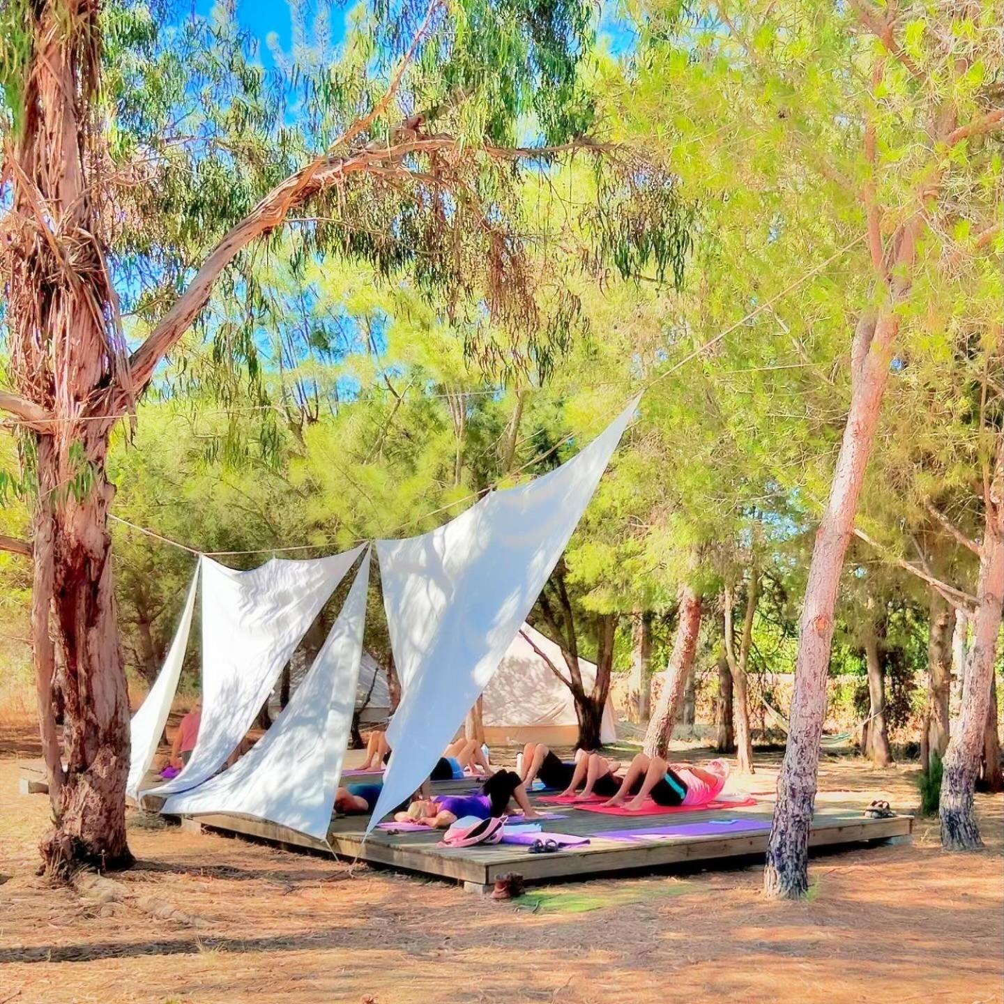 Glamping On Organic Yoga Farm With Natural Swimming Pool Near Beach Moncarapacho Exteriér fotografie
