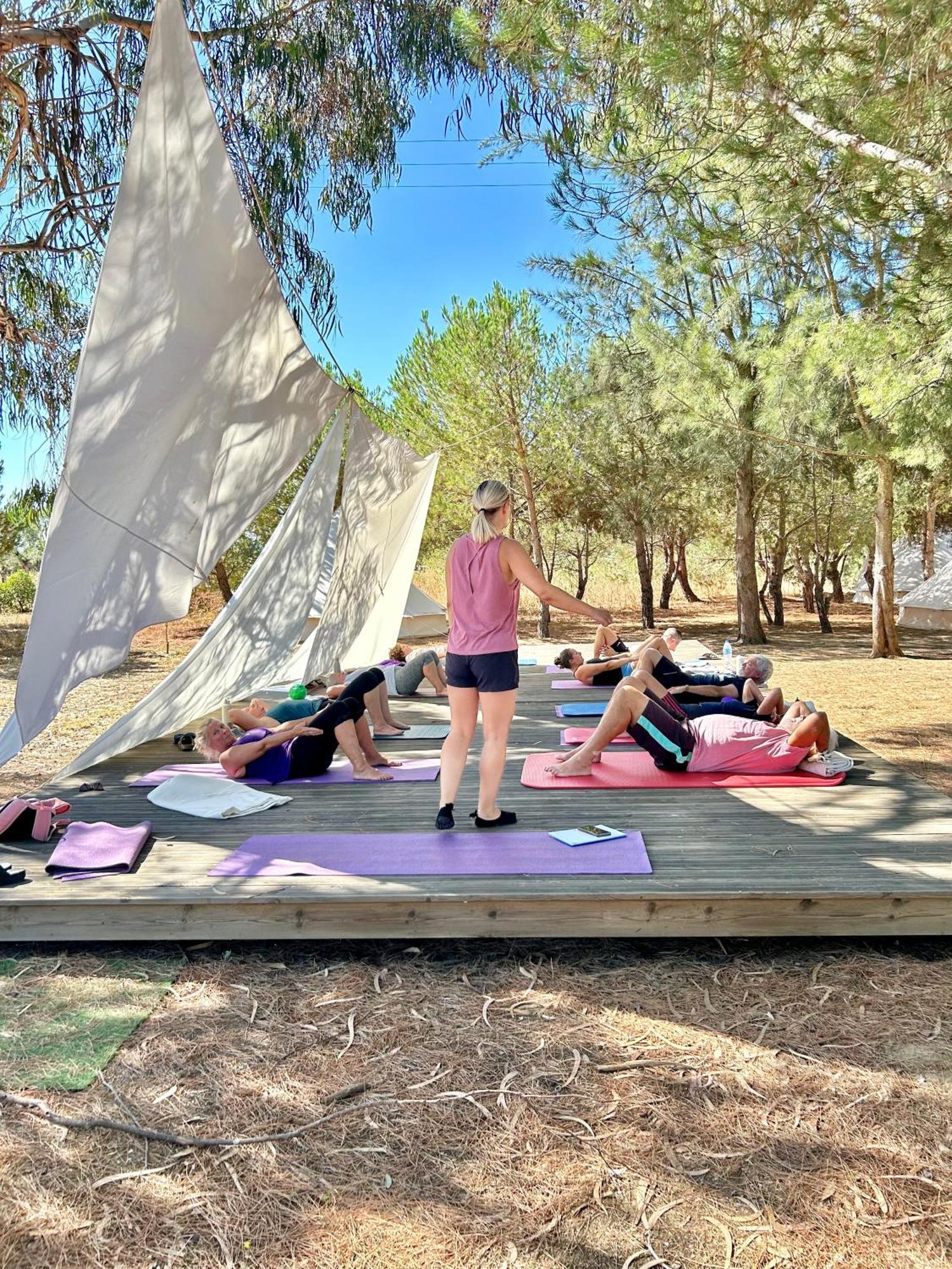Glamping On Organic Yoga Farm With Natural Swimming Pool Near Beach Moncarapacho Exteriér fotografie